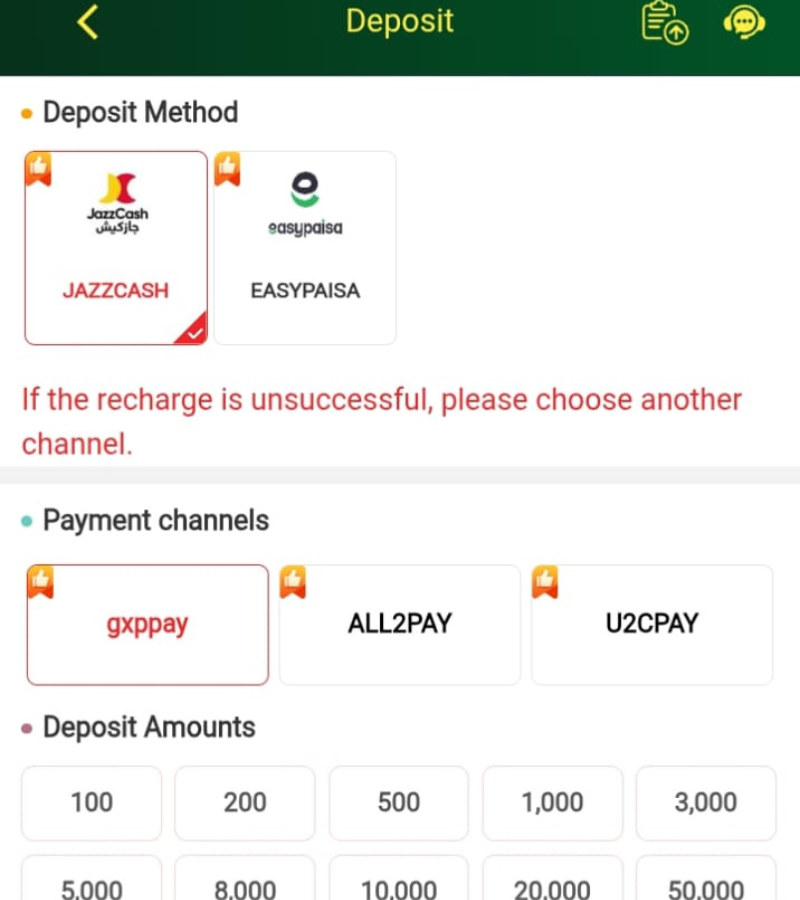 PK11 JazzCash and Easypaisa payment options
